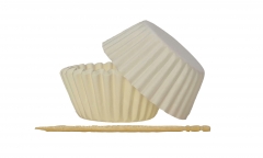70 mm mini white paper cupcake liners ; 30*20 mm paper holder