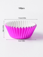 Amazon selling rose color Round Aluminum Foil paper Baking Cups food paper cupcake liner