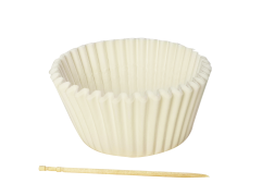 105 mm middle food paper cupcake cups ; 50*27 mm white cupcake cases