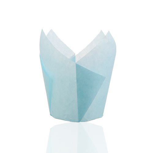 light blue color 150 mm Middle grease proof paper Muffin Tulip Baking Cups