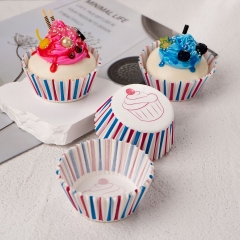 New Tulip Cup Party Exclusive Gradient Color Food Grade Oven Baking Cupcake Muffin Liner Moulds food paper cupcake liner