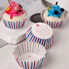 New Tulip Cup Party Exclusive Gradient Color Food Grade Oven Baking Cupcake Muffin Liner Moulds food paper cupcake liner