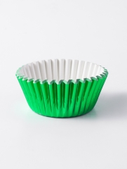 100pcs green color Round Aluminum Foil paper Baking Cups food paper cupcake liner