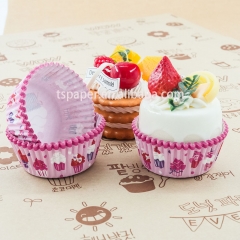 40g3 greaseproof paper Pink Color paper cupcake liners