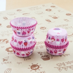 40g3 greaseproof paper Pink Color paper cupcake liners