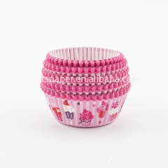 40g3 greaseproof paper Pink Color paper cupcake liners