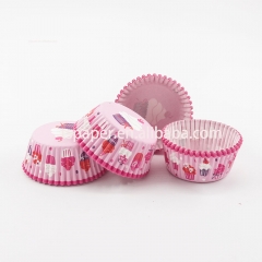 40g3 greaseproof paper Pink Color paper cupcake liners