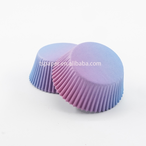 Purple gradient cupcake liners