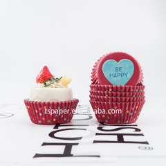 Red color cupcake liner