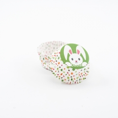 Rabbit pattern cupcake liner