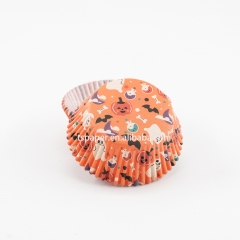 orange color cupcake liner