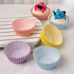 solid color cupcake liners