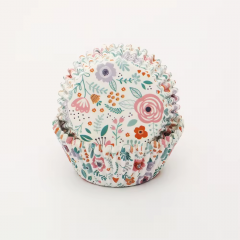 flower pattern cupcake liners