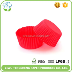 red color translucency paper cupcake liners