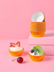 new color Orange Aluminum Foil paper Baking Cups cupcake cupcake liner