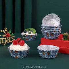 christmas custom size cupcake cup liner