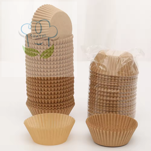 Brown foodpaper cupcake liner