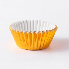 new color Orange Aluminum Foil paper Baking Cups cupcake cupcake liner