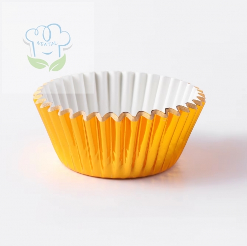 new color Orange Aluminum Foil paper Baking Cups cupcake cupcake liner