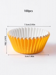 new color Orange Aluminum Foil paper Baking Cups cupcake cupcake liner