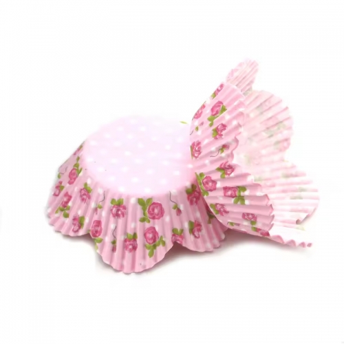 flower shaped cupcake liners