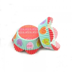 Multi colors flower shaped cupcake liners