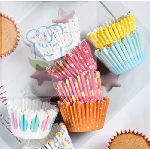 round shaped baking paper cupcake liners