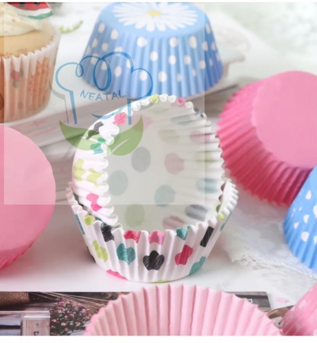 colorful dots baking paper cupcake liners