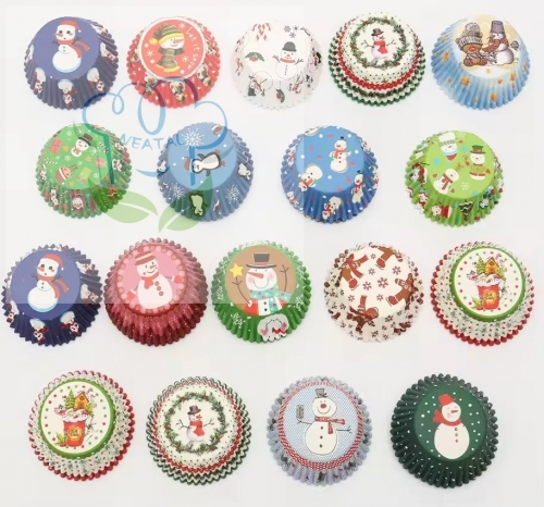 Christmas cupcake liners