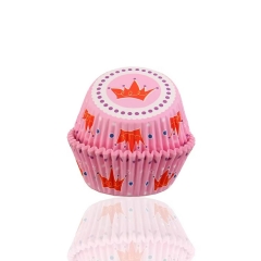 Crown pattern cupcake liners