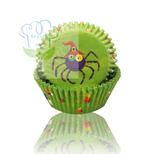 cupcake liners with Spider pattern