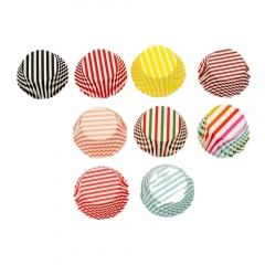 Stripe pattern cupcake liners