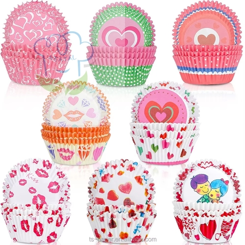 Valentine's Day design cupcake liners