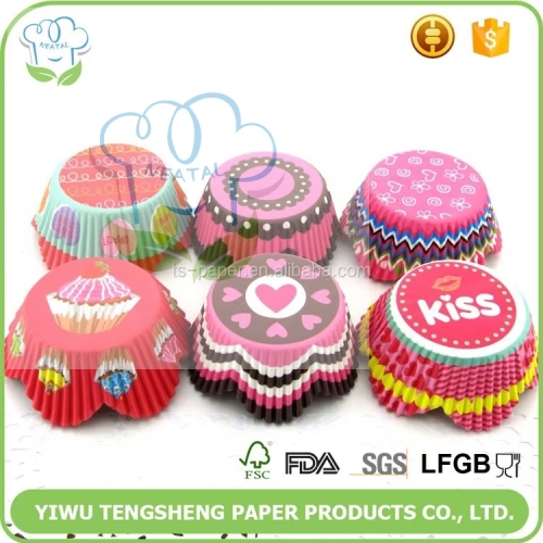 flower shaped cupcake liners