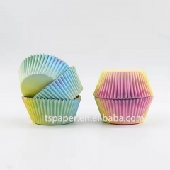 gradient color cupcake liners