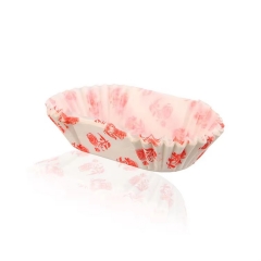 rose pattern boat shaped cupcake wrappers