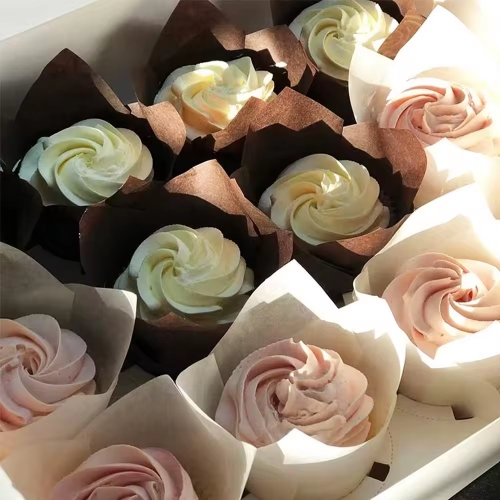 150 mm Oilproof Cake Wrapper Tulip Cupcake Liner Tulip Muffin Cupcake Paper Cup