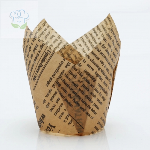 letter 150 mm Middle grease proof paper Muffin Tulip Baking Cups