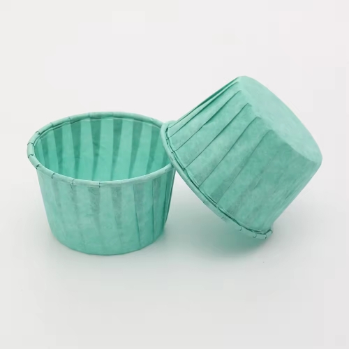 green color roll mouth cupcake cups