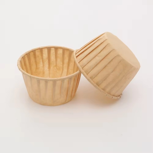 wood color roll mouth cupcake cups