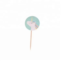 The unicorn pattern Cake Topper