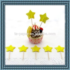 yellow color star Cake Topper