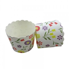 50*45mm Flower pattern muffin cups