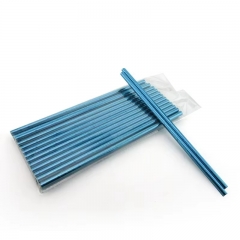 6*197mm blue color paper straw