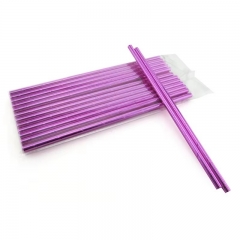 6*197mm purple color paper straw