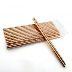 6*197mm rose gold color paper straw