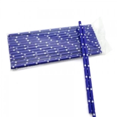 6*197mm purple paper straw