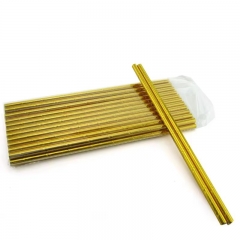 6*197mm gold color paper straw