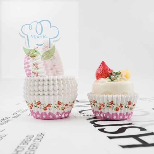 cupcake liners with floral designs